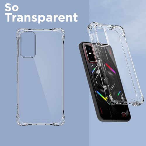 Image of Pikkme Back Cover for Infinix GT 30 Pro 5G PC + TPU Clear Transparent Raised Edges Shockproof Protective Phone Bumper Case(Transparent)