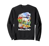 Holanda Atributos holandeses: Canales Tulipanes Molinos de viento Queso Arte Sudadera