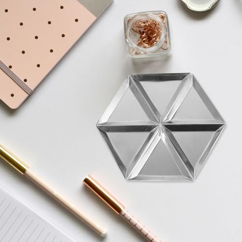 Bandejas para clasificar cuentas con diseño triangular para verter abalorios sin pérdidas 5