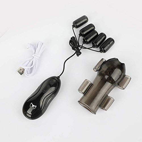 HAWGON ペニスリング 男性用 12種類振動パータン 10000回/分高速振動 超長イボ刺激 亀頭責め 装着型 ダブルローター付き USB充電式 男性用 尿道と裏筋をWローターで直撃！ - 画像4