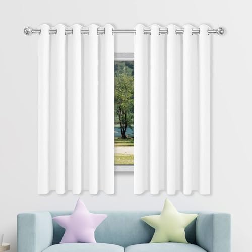 Rideau thermique occultant blanc 200x180 cm pour isoler le salon - 2