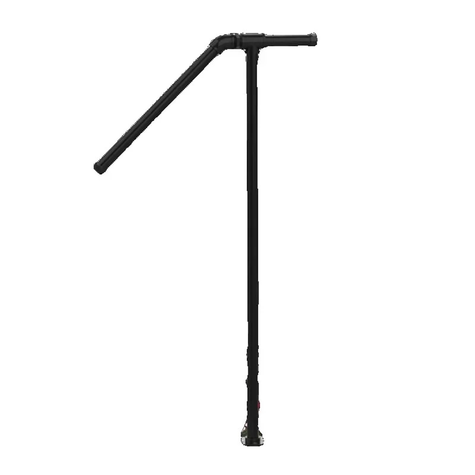 Outdoor Handrail Iron Handrails for Outdoor Steps 1/2/3 Step Rail Railings Pipe Handrail Stair for Black Garden(Tube 3.2cm 65cm)