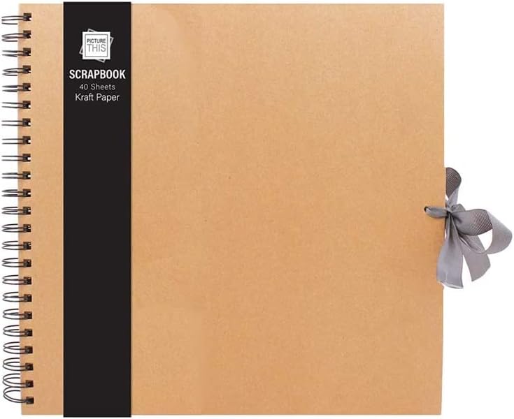 MantraRaj Large Scrapbook 40 Kraft Paper Scrap Book DIY Scrapbooking