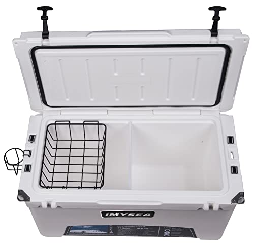 Imysea 20/75/110 Qt Ice Chest, Rotomolded Cooler Keep Ice Up To 5 Days, Great For The Beach, Fishing & Camping (White-A, 20 Quart) #TOP3