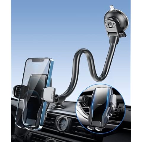 APPS2Car Phone Holder for Car Windshield/Dashboard/Window, Cell Phone Mount for Car Truck, Compatible with iPhone, Samsung, Google, LG and More Cover