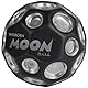 Waboba Dark Side of Moon – Springender Gummiball – Patentiertes Original-Design Ballkrater Erzeugen beim Aufprall EIN knallendes Geräusch – Leicht Greifbar – Flummies für Kinder - Silber - 65mm