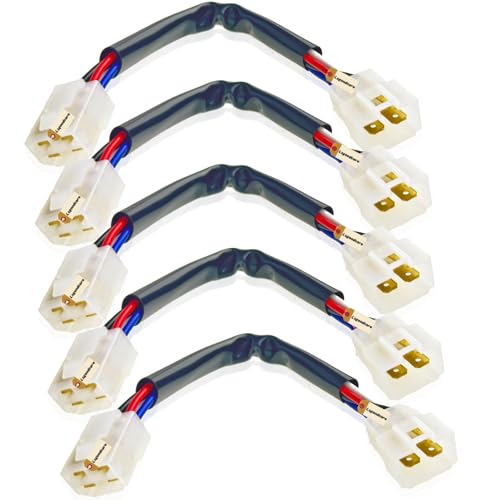 Connecteur électrique 6.3mm 4 broches Lsgoodcare 16 AWG pour voiture mâle femelle