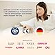 Ovy® Basalthermometer mit EU-zertifizierter Ovy App zur hormonfreien Verhütung und bei Kinderwunsch | Eisprung-Messgerät zur Berechnung fruchtbarer Tage