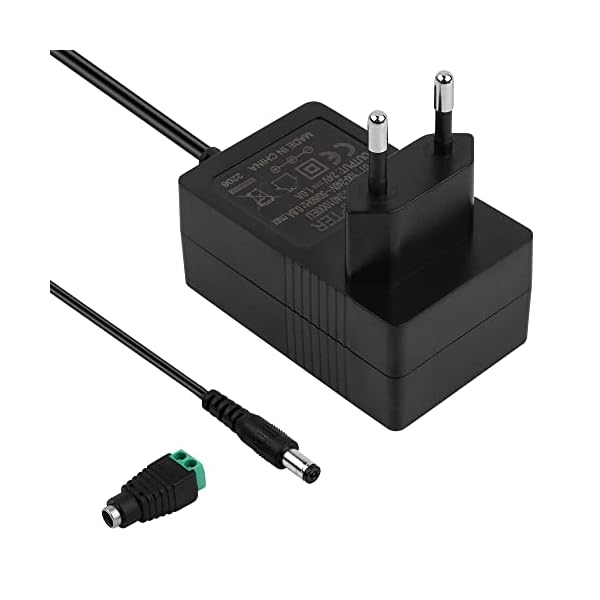 Netzteil 24V, Steckernetzteil 24v Universal AC/DC Netzadapter Transformator, Switching Adapter 100-240v 50-60hz für… – Bild 3