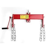 ECUTEE Engine Load Leveler 2 Ton Engine Hoist Load Leveler 4000lbs Heavy Duty Steel Engine Hoist Shop Cran Cherry Picker with 2 Chains