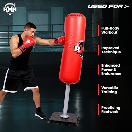 Image of RXN 4 Feet Free Standing Boxing Punch Bag Stand Punching Training Equipment