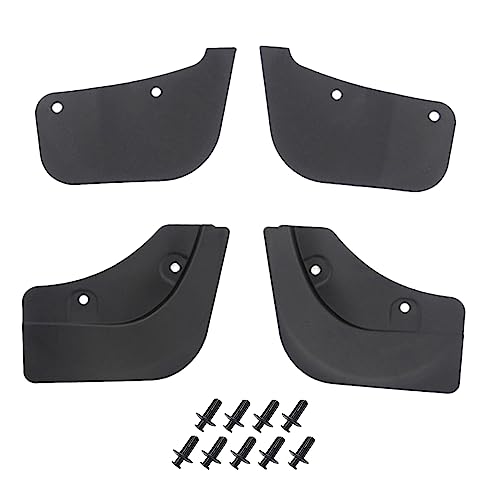 Image of Riloer Mud Flaps Mudflaps Mudguards, Black Splash Guards Fender Flares Dirty Traps with Fastener Rivet Clips, 2021-2023 Compatible with Tesla Model Y