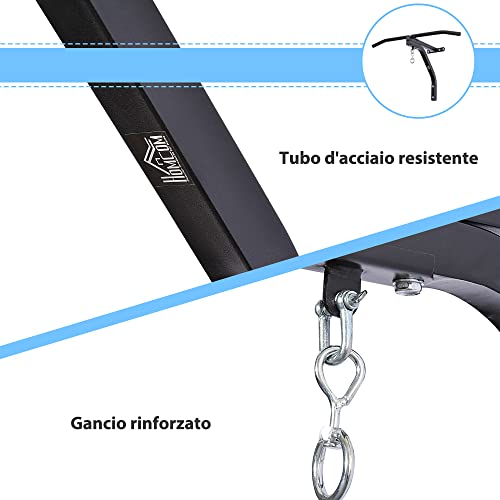 HOMCOM Staffa Supporto per Sacco da Boxe con Barra...
