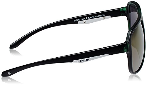 Image of Lee Cooper Square Sunglasses (Green) (LC9060FOBGRN|57)