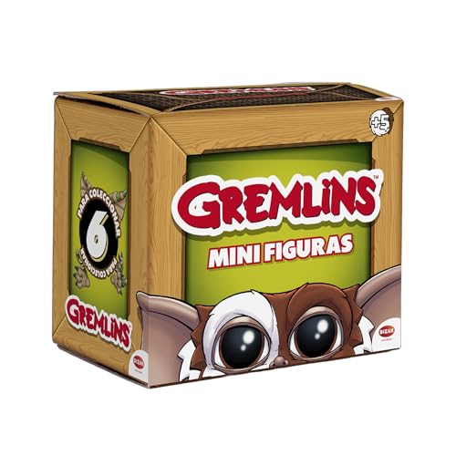 Bizak Gremlins 63245351 Überraschungsfiguren 6 cm mit Sammelbuch 6 Modelle zum Sammeln mit 1 Ultra-seltenem Produkt offizielles Lizenzprodukt für Fans und Kinder ab 5 Jahren