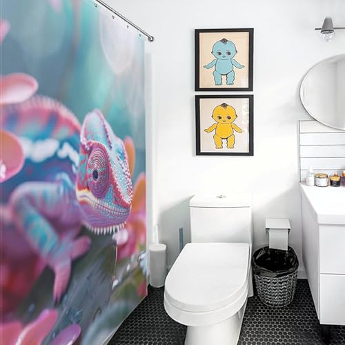 Rideau de douche caméléon imperméable 122x183 salle de bain - 3