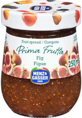 VALUBNDL: Menz & Gasser Italian Fig Jam (2-Pack) – 500ml Total (Two 250ml Jars) – Premium Fig Fruit Spread Confiture – VALUBNDL Signature Bundle - 2