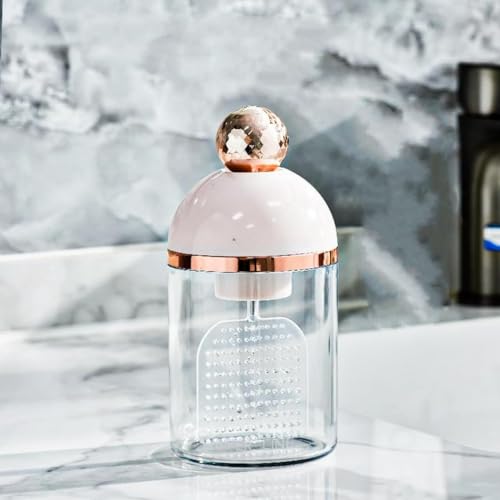 pisipe 洗顔泡立て器 電動 洗顔 泡立て 超弾力もちふわ泡立て器 握りやすく泡立てやすい独自設計 マイクロバブルフォーマー 泡立て器 洗顔用 固形石鹸 洗顔料 (ピンク)