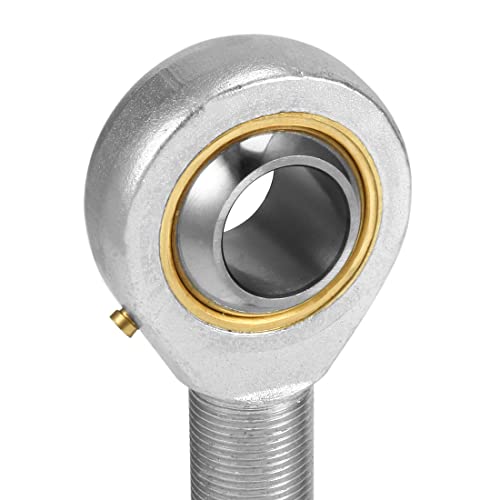 HiPicco POSB6 Rod End Bearing, 2pcs 3/8-inch Bore Pre-Lubricated 3/8-24 Male Thread Right Hand Heim Joint with Jam Nuts