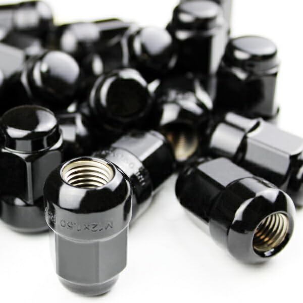 ホイールナット 球面座 20個 ホンダ 純正 互換 ホイール 専用 ブラックナット 12R P1.5 19HEX 35mm 12R球