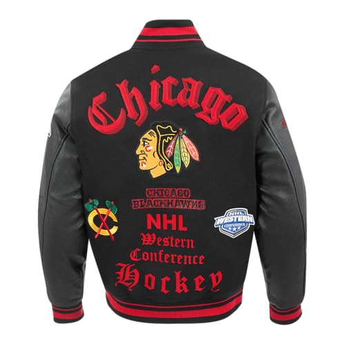 Image of Pro Standard Mens NHL Old English Varsity Jacket