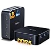 Huidun Mini PC H20 Intel Alder Lake N95 16GB LPDDR5 RAM (tecnología avanzada, 35% de ganancia en DDR4) Mini computadora SSD de 512 GB, WiFi 6/BT 5.2, 3 x 4K HDMI, Win 11 Pro, Mini PC de escritorio LAN