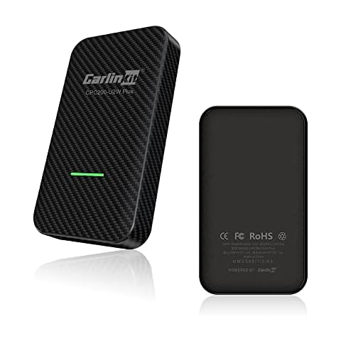 Carlinkit 3.0 Wireless CarPlay Adapter for Factory Wired CarPlay Vehicles Red UI Interface Upgrade Compatible with Audi/Porsche/Volvo/Mercedes/VW/KIA/Hyundai Online Upgrade IOS16 Cover