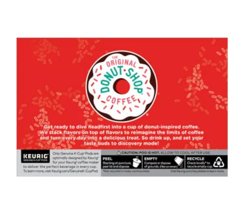 Image of The Original Donut Shop Peppermint Bark Keurig Single-Serve K-Cup Pods, Light Roast Coffee (1 box of 10 pods)