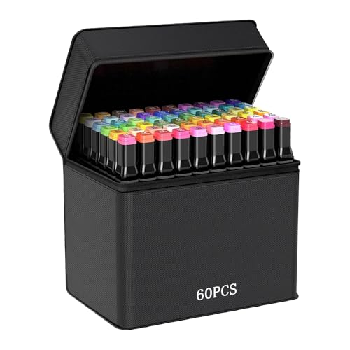 Bafumiu rotuladores doble punta 60, Set de Rotuladores Duales,