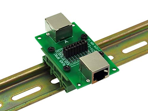 Module de diagnostic RJ45 avec support rail DIN pour testeur