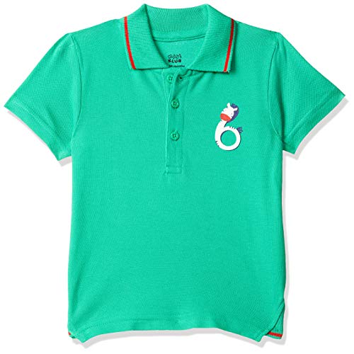 Image of miniklub Boys Red White Striped Round Neck Pure Cotton T-Shirt