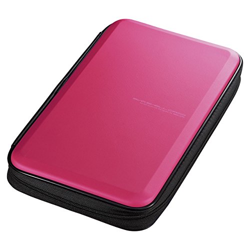 Sanwa Supply FCD-WLBD56P 56P 56 Disc Compatible Semi-Hard Case, Pink