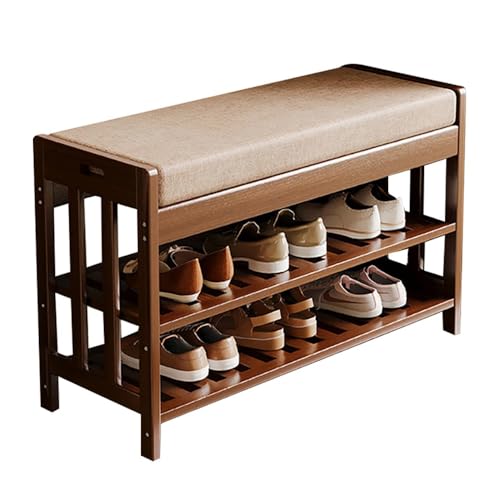 Banc de rangement à chaussures pour gagner de la place dans l'entrée