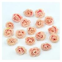100 stuks roos, 1,5 cm, kleine kunstbloemen, satijnen applicaties om te knutselen, patches, decoratieve elementen, mini-stoffen, doe-het-zelf accessoires, feest, huis, bruiloft