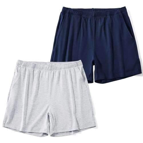 Image of AIMPACT Men's 4 inch Inseam Sleep & Lounge Pajama Shorts with Pockets