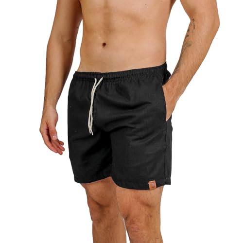 Kit 2 Short De Linho Masculino Básico Mauricinho Premium Lavado De Short Linho Praia