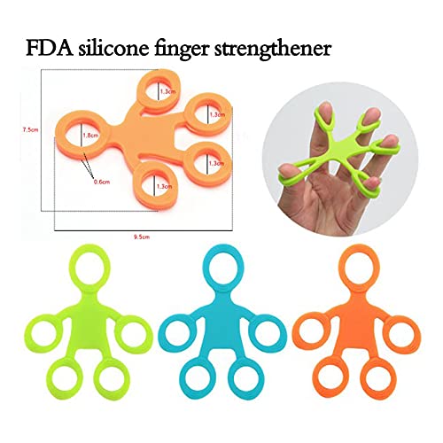 Exercitador e Fortalecedor de Dedos Form em Silicone, Fisioterapia, Elástico de Resistência, Leve, M