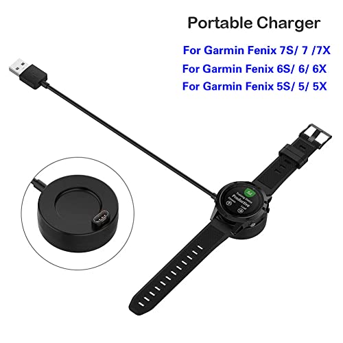 Cable cargador USB compatible con Garmin Vivoactive 3 base de carga para Forerunner 245 45 2