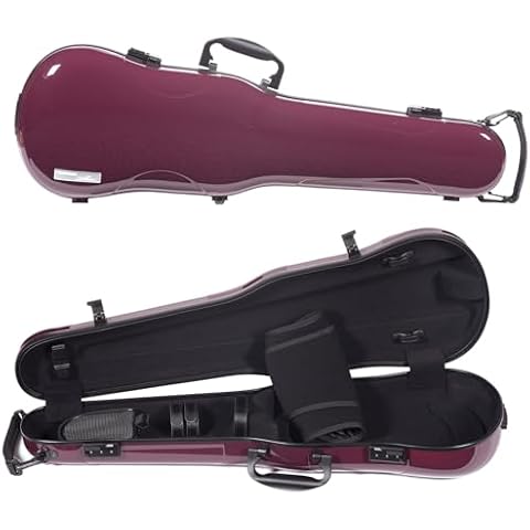 Gewa Air 1.7 Shaped Purple Violin Case with Black Interior Cover