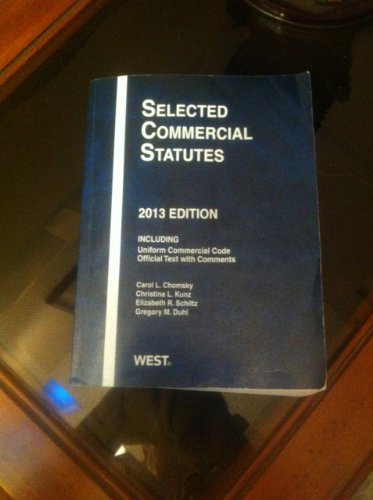Selected Commercial Statutes (Selected Statutes)