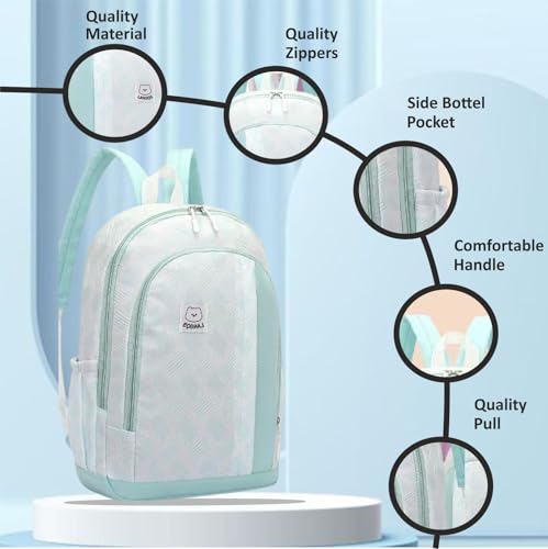 Image of Tinytot 30 Litre Japanese Korean Style School Bag Water-Resistant Laptop & Travel Backpack - Unisex Large 18 Inches Multipurpose Student Backpack for Boys & Girls, Men & Women