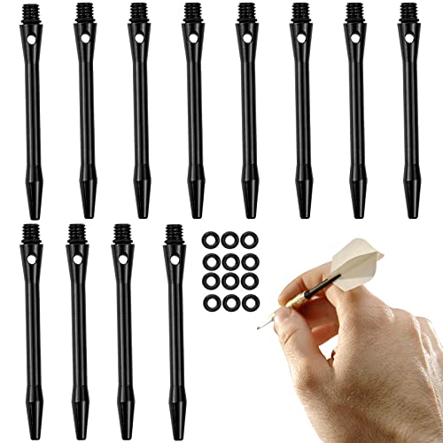 duisoad 12 Pièces 2BA Medium Fléchettes Aluminium Tige de Fléchettes Métal Porte-Empennages Tiges pour la Gym et les Loisirs Cover