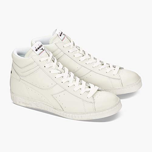 Diadora Unisex Game L High Waxed Hohe Sneaker, Weiß White White White, 44.5 EU