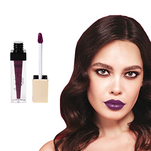 Image of Glam21 Matte Lippie No Transfer Lip Gloss | Lightweight and comfortable| Creamy Matte Formula - 4 gm | Gamet-18