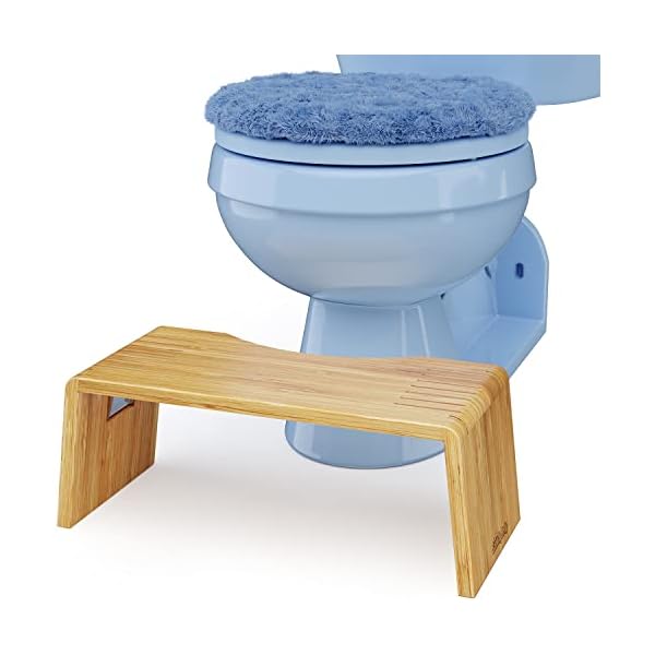 Squatty Potty Oslo Falten Bambus Toilette Hocker - 7-Zoll zusammenklappbar Badezimmer Hocker zum Erwachsene und Kinder… – Bild 16
