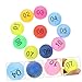 KONTONTY Small Balls Numbers 10pcs Colorful Pong Balls for Party Carnival Christmas Decor