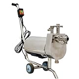 TECHTONGDA 3T/H Self-Priming Pump Food Grade Sanitary Beverage Pump Stainless Steel Transfer for Liquid 0.75KW