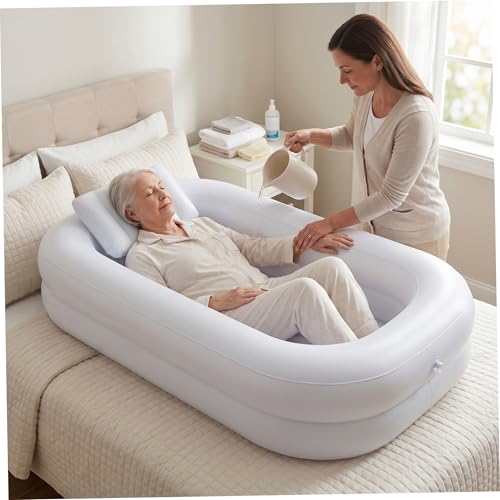 Bañera inflable para ducha con drenaje eficiente y almohada cervical ergonómica 6