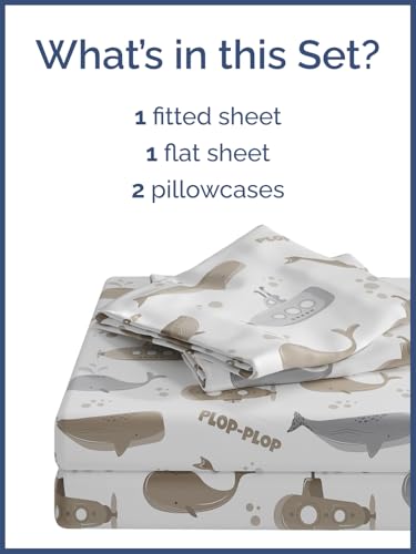 Parure de lit pour garçons et filles en microfibre confortable sous-marins - 3