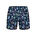 Neon Lights Mens Swim Trunks with Compression Liner 2-in-1 Palm Tree Flamingo Sun Wave Swimming Board Shorts 5 inches Inseam Fashion Funny Stretch Quick Dry Bathing Suits Beach Swimsuit 4 Pockets -L